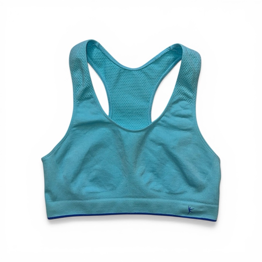 Danskin 2-Pack Seamless Racerback Sports Bras Blue & Pink Activewear Set, Size M - Picture 3 of 12